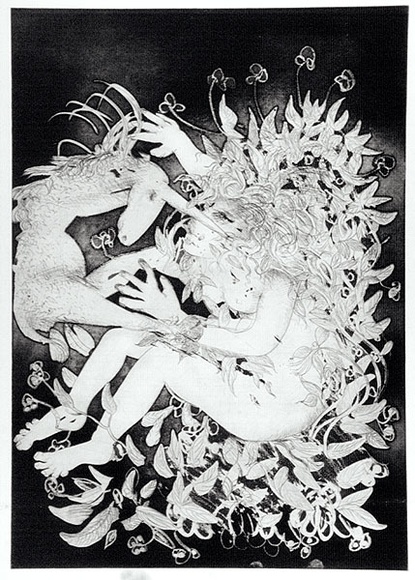 Artist: b'BOYD, Arthur' | Title: b'(wrapped in foliage).' | Date: 1973-74 | Technique: b'aquatint, printed in black ink, from one plate' | Copyright: b'Reproduced with permission of Bundanon Trust' Artist: b'BOYD, Arthur' | Title: b'(wrapped in foliage).' | Date: 1973-74 | Technique: b'aquatint, printed in black ink, from one plate' | Copyright: b'Reproduced with permission of Bundanon Trust'