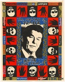 Title: The real face of terror is white... not red! | Date: c1986 | Technique: screenprint, printed in colour, from multiple stencils