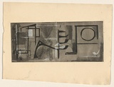 Title: Surfaces No.1 | Date: c. 1960 | Technique: soft-ground etching, printed in black ink, from one plate; screenprint, printed in white ink, from one stencil