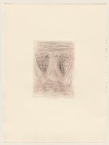 Title: Two shells | Date: 1981 | Technique: drypoint, printed in black ink, from one perspex plate