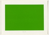 Title: not titled [fluro green] | Date: 2004 | Technique: screenprint, printed in acrylic paint, from one stencil