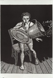 Artist: b'RODOREDA, Pamela' | Title: b'Dusk to dawn' | Date: 2002 | Technique: b'linocut, printed in black ink, from one block'