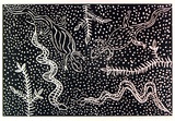 Artist: Petyarre Dobbs, Pauline. | Title: not titled [No.24] | Date: 1990 | Technique: woodcut, printed in black ink, from one block