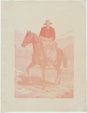 Artist: Calvert, Samuel. | Title: The prospector. | Date: 1883 | Technique: wood-engraving, printed in light red ink, from one block
