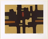 Title: Dark edifice | Date: 1974 | Technique: screenprint, printed in colour, from multiple screens