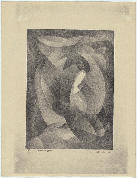 Artist: b'Hinder, Frank.' | Title: b'Mother and child' | Date: 1947 | Technique: b'lithograph, printed in black ink, from one stone' Artist: b'Hinder, Frank.' | Title: b'Mother and child' | Date: 1947 | Technique: b'lithograph, printed in black ink, from one stone'