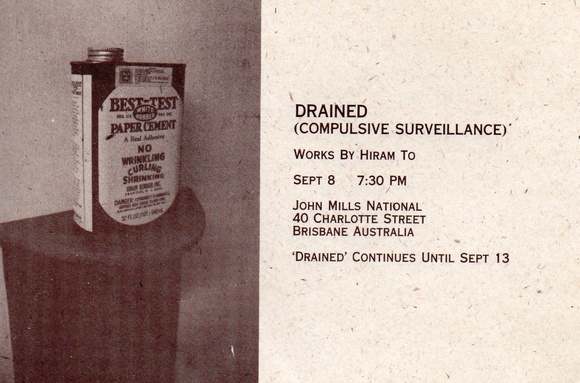Drained (Compulsive surveillance): Works by Hiram To.