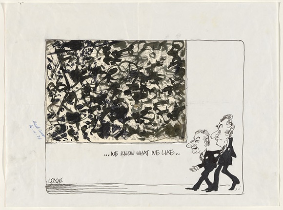 Artist: b'Lodge, Michael.' | Title: b'Cartoon on the National Gallery from The Australian' Artist: b'Lodge, Michael.' | Title: b'Cartoon on the National Gallery from The Australian'