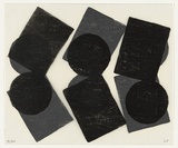 Artist: Fardin, Galliano. | Title: Commission 10: # 2. | Date: 2005 | Technique: linoblock, printed in black ink front and verso, from 2 blocks
