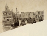 Artist: Berkeley Public School. | Title: (Street scene in South America) | Date: 1886-88 | Technique: wood-engraving, printed in black ink, from one block