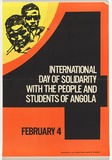 Artist: UNKNOWN | Title: International day of solidarity with people and students of Angola | Date: c.1978 | Technique: lithograph, printed in colour, from multiple stones [or plates]