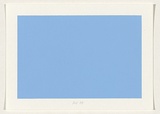 Title: not titled [light blue] | Date: 2004 | Technique: screenprint, printed in acrylic paint, from one stencil