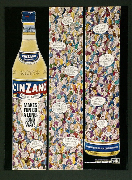 Artist: b'Bainbridge, John.' | Title: b'Cinzano the bianco makes fun go a long way.' | Date: (1969) | Technique: b'photo-lithograph' Artist: b'Bainbridge, John.' | Title: b'Cinzano the bianco makes fun go a long way.' | Date: (1969) | Technique: b'photo-lithograph'
