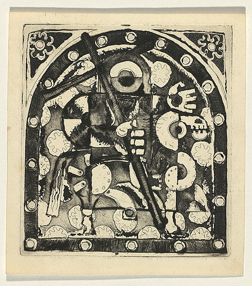 Title: b'Panel for the seven days of creation 11' | Date: c.1965 | Technique: b'etching and aquatint, printed in black ink, from one plate' Title: b'Panel for the seven days of creation 11' | Date: c.1965 | Technique: b'etching and aquatint, printed in black ink, from one plate'
