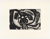 Artist: Harris, Jeffrey. | Title: The long kiss goodnight | Date: 1999 | Technique: sugar-lift etching, printed in black ink, from one plate