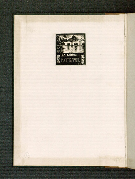 Artist: b'McGrath, Raymond.' | Title: b'Bookplate: H C McGrath.' | Date: 1924-25 | Technique: b'wood-engraving, printed in black ink, from one block' Artist: b'McGrath, Raymond.' | Title: b'Bookplate: H C McGrath.' | Date: 1924-25 | Technique: b'wood-engraving, printed in black ink, from one block'