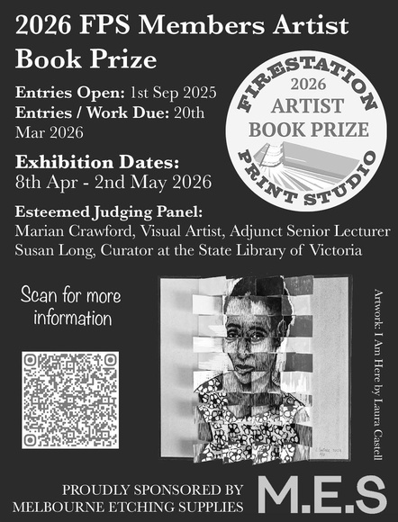 Firestation Print Studio: Member artist book prize exhibition 2026.