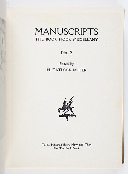 Title: b'Title-page' | Date: 1932 | Technique: b'letterpress, lineblock'