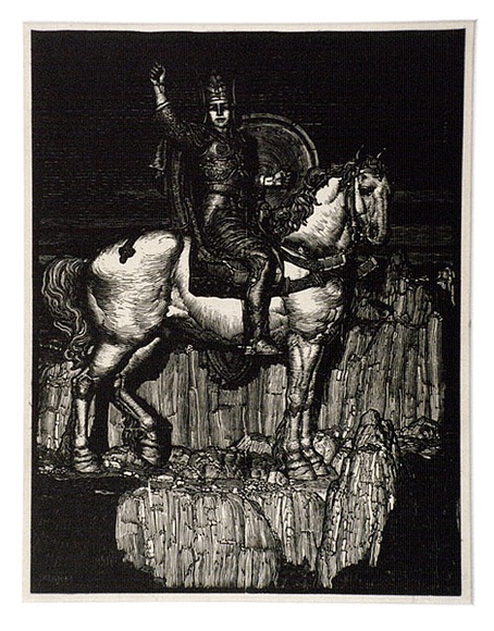 Artist: b'Waller, M. Napier.' | Title: b'The Ring' | Date: 1923 | Technique: b'wood-engraving, printed in black ink, from one block' Artist: b'Waller, M. Napier.' | Title: b'The Ring' | Date: 1923 | Technique: b'wood-engraving, printed in black ink, from one block'