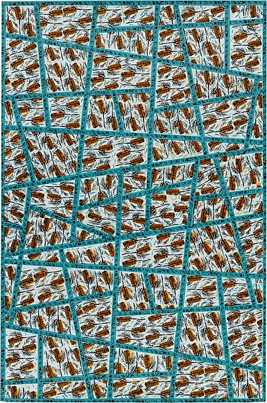 Artist: b'Alder, Alison.' | Title: b'Wrapping paper: Banksia' | Date: 1986 | Technique: b'screenprint, printed in colour, from three stencils' Artist: b'Alder, Alison.' | Title: b'Wrapping paper: Banksia' | Date: 1986 | Technique: b'screenprint, printed in colour, from three stencils'