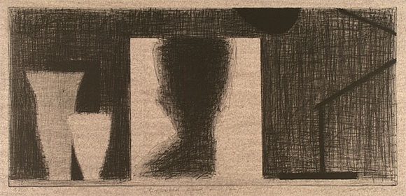 Artist: b'Lincoln, Kevin.' | Title: b'Reflected head and lamp' | Date: 1994 | Technique: b'lithograph, printed in black ink, from one stone' Artist: b'Lincoln, Kevin.' | Title: b'Reflected head and lamp' | Date: 1994 | Technique: b'lithograph, printed in black ink, from one stone'