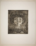Artist: b'Haxton, Elaine' | Title: b'Mirabelle' | Date: c.1975 | Technique: b'open-bite etching and aquatint'