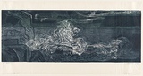 Artist: b'Marshall, Jennifer.' | Title: b'Bruny.' | Date: 1997 | Technique: b'linocut, printed in colour, from multiple blocks'