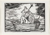 Title: The theological basis of colonial genocide | Date: 2008 | Technique: linocut, printed in black ink, from one block