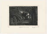 Title: Street at night. | Date: 2006 | Technique: etching, printed in black ink with plate-tone, from one plate