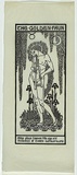 Artist: Waller, Christian. | Title: The Golden Faun | Date: 1932 | Technique: linocut, printed in black ink, from one block