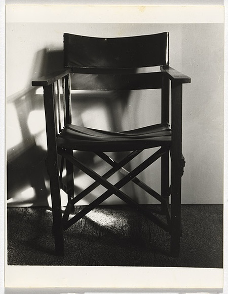 Title: b'Christmas card [chair] 1975' | Date: 1975 | Technique: b'gelatin-silver print; hand-written inscription'