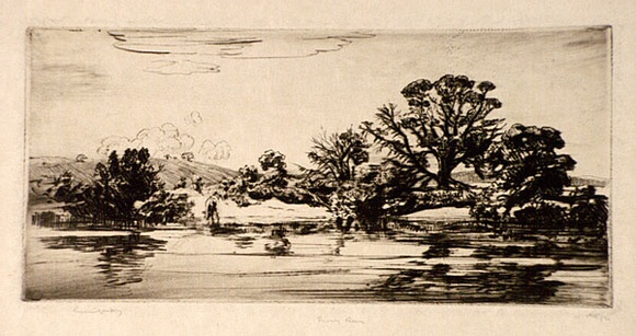 Artist: b'LINDSAY, Lionel' | Title: b'Snowy River' | Date: 1925 | Technique: b'drypoint, printed in black ink with plate-tone, from one plate' | Copyright: b'Courtesy of the National Library of Australia' Artist: b'LINDSAY, Lionel' | Title: b'Snowy River' | Date: 1925 | Technique: b'drypoint, printed in black ink with plate-tone, from one plate' | Copyright: b'Courtesy of the National Library of Australia'