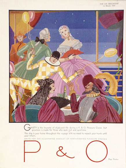 Artist: b'FEINT, Adrian' | Title: b'P & O The BP magazine 1 March 1934.' | Date: 1927-1935 | Copyright: b'Courtesy the Estate of Adrian Feint' Artist: b'FEINT, Adrian' | Title: b'P & O The BP magazine 1 March 1934.' | Date: 1927-1935 | Copyright: b'Courtesy the Estate of Adrian Feint'