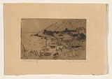 Title: Gibraltar | Date: 1952 | Technique: etching, printed in brown ink, from one plate