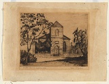 Title: bScott's Church, Sydney | Date: c.1924 | Technique: b'etching, printed in black, from one plate'