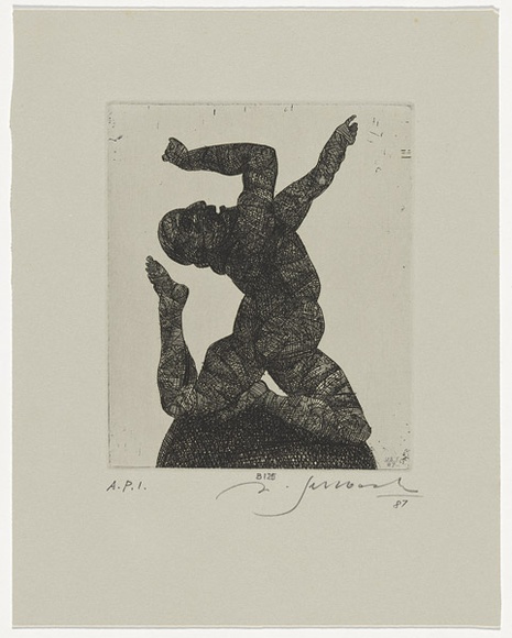 Artist: b'SELLBACH, Udo' | Title: b'Untitled' | Date: 1987 | Technique: b'etching, printed in black ink, from one copper plate' Artist: b'SELLBACH, Udo' | Title: b'Untitled' | Date: 1987 | Technique: b'etching, printed in black ink, from one copper plate'