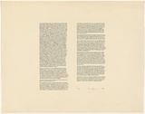 Title: b'text by Ian Burn' | Date: 1968 | Technique: b'offset-lithograph, printed in black ink, from one plate'
