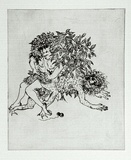 Artist: BOYD, Arthur | Title: Story of a ruined man. | Date: c.1970 | Technique: etching, printed in black ink, from one plate | Copyright: Reproduced with permission of Bundanon Trust