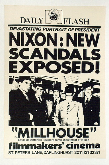 Artist: b'Fabinyi, Martin.' | Title: b'Nixon Scandals' | Technique: b'screenprint, printed in colour, from multiple stencils' Artist: b'Fabinyi, Martin.' | Title: b'Nixon Scandals' | Technique: b'screenprint, printed in colour, from multiple stencils'