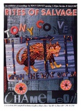Artist: b'ARNOLD, Raymond' | Title: b'Rites of salvage. Tony Convey, on the way out.  Chameleon, Hobart.' | Date: 1986 | Technique: b'screenprint, printed in colour, from nine stencils'
