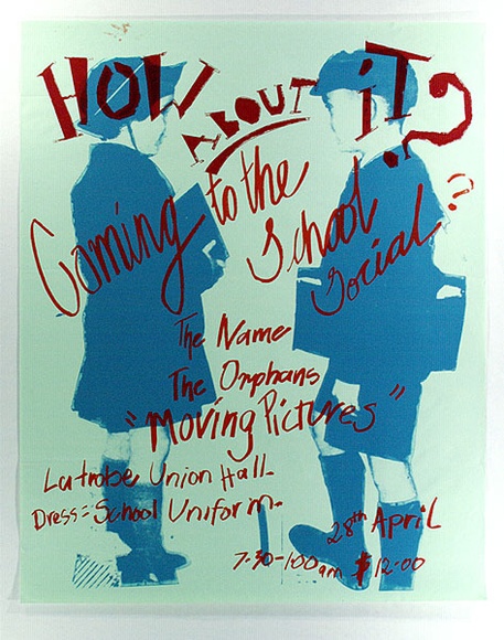 Artist: b'Griffin, Kerri.' | Title: b'How About It?' | Date: (1981) | Technique: b'screenprint, printed in colour, from multiple stencils' Artist: b'Griffin, Kerri.' | Title: b'How About It?' | Date: (1981) | Technique: b'screenprint, printed in colour, from multiple stencils'