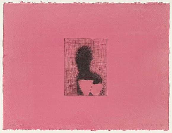 Artist: b'Lincoln, Kevin.' | Title: b'Reflection' | Date: 1994 | Technique: b'etching, printed in black ink, from one plate' Artist: b'Lincoln, Kevin.' | Title: b'Reflection' | Date: 1994 | Technique: b'etching, printed in black ink, from one plate'