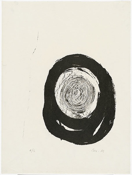 Artist: b'MADDOCK, Bea' | Title: b'Embryo' | Date: 1962 | Technique: b'lithograph, printed in black ink by hand-burnishing, from one stone' Artist: b'MADDOCK, Bea' | Title: b'Embryo' | Date: 1962 | Technique: b'lithograph, printed in black ink by hand-burnishing, from one stone'