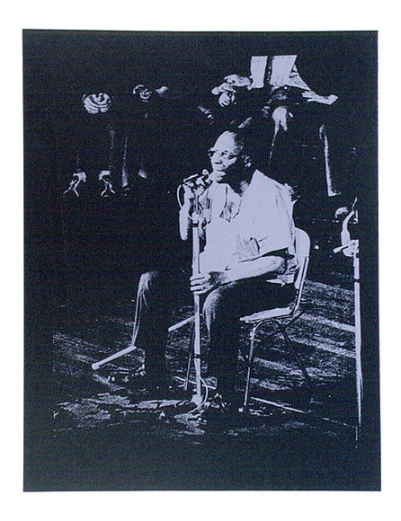 Artist: b'Borsato, Adrian.' | Title: b'Sonny Terry and Brownie McGee' | Date: c.1970s | Technique: b'screenprint, printed in colour, from multiple stencils' Artist: b'Borsato, Adrian.' | Title: b'Sonny Terry and Brownie McGee' | Date: c.1970s | Technique: b'screenprint, printed in colour, from multiple stencils'