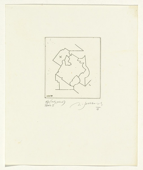 Artist: b'SELLBACH, Udo' | Title: b'not titled' | Date: 1960-80 | Technique: b'etching'