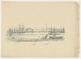 Title: The Port (Mt. Lofty) | Date: c.1880s | Technique: transfer-lithograph, printed in dark green, from one stone [or plate]