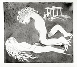 Artist: BOYD, Arthur | Title: Myrrhine and Kinesias. Variant of no. 16. | Date: (1970) | Technique: etching and aquatint, printed in black ink, from one plate | Copyright: Reproduced with permission of Bundanon Trust