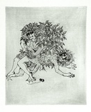 Artist: BOYD, Arthur | Title: Story of a ruined man. | Date: c.1970 | Technique: etching, printed in black ink, from one plate | Copyright: Reproduced with permission of Bundanon Trust