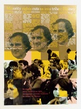 Artist: b'Hill, Andrew.' | Title: b'No excuse for racism, Mr. Blainey' | Date: 1986 | Technique: b'screenprint, printed in colour, from multiple stencils'
