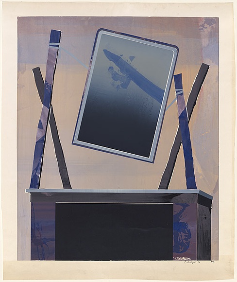 Title: b'Suspended frame [variation]' | Date: 1968 | Technique: b'screenprint, printed in colour, from multiple stencils'